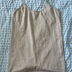 Beige Spaghetti Strap Tank Top